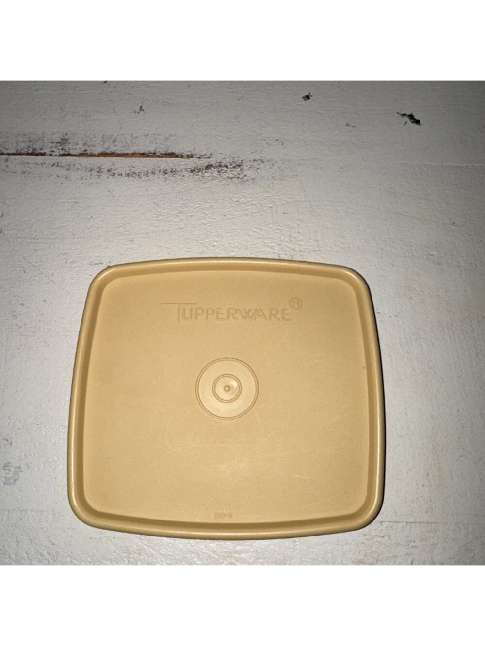 Vintage Tupperware Lid Almond Cream Rectangular 310-11 Replacement